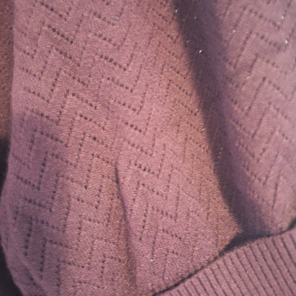Women's Burgundy Sweater - Picture 6 of 7